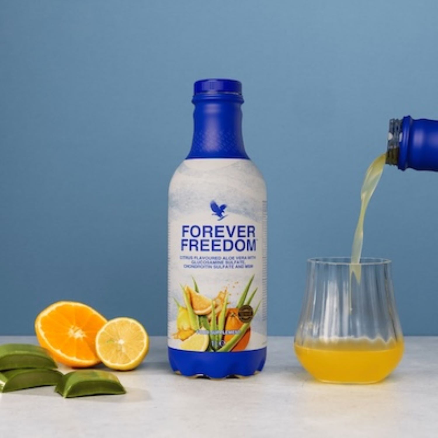 Forever Freedom n'est pas une boisson comme les autres. Cette boisson favorise la souplesse des articulations et contribue au confort de mouvement.